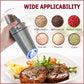 InRaun Gravity Electric Salt & Pepper Grinder Set – End Messy, Uneven Seasoning, Zero Clogging, Grind Fresh, One-Hand Automatic, Adjustable Coarseness, LED Light, Stainless Steel Mills, Silver (2Psc)