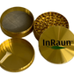 InRaun Large 3.0" inch 4-Piece 2-in-1 Metal Herb/Spice Grinder 90 Sharp Teeth