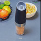 InRaun Gravity Electric Salt & Pepper Grinder Set – End Messy, Uneven Seasoning, Zero Clogging, Grind Fresh, One-Hand Automatic, Adjustable Coarseness, LED Light, Stainless Steel Mills, Black (2Psc)